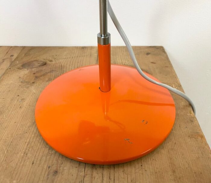 orange table lamp by josef hurka for napako 1960s 7