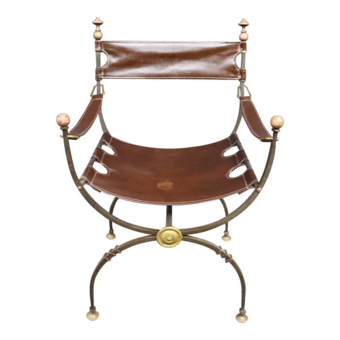 oscar bach style bronze and copper armchair 8306