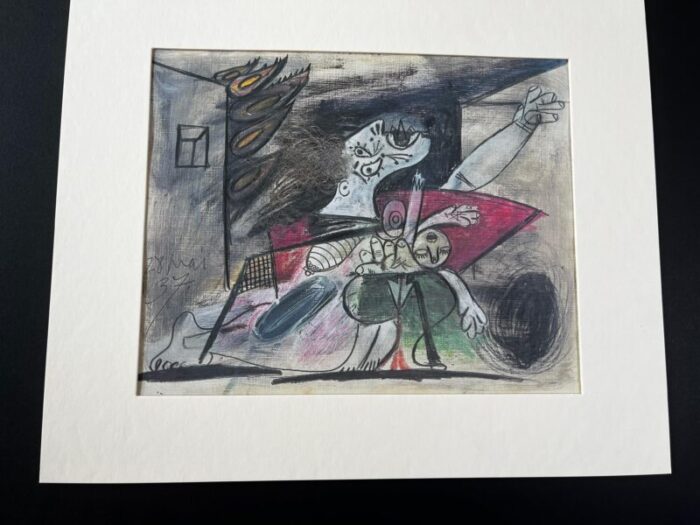 pablo picasso lithograph guernica prepatory study ltd ed 89199 7524