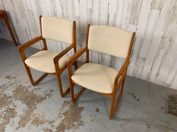 pair of danish modern style armchairs 3116