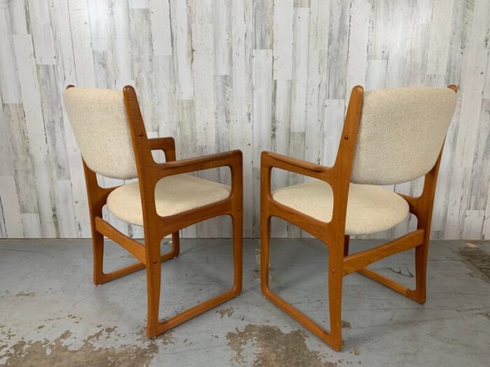 pair of danish modern style armchairs 6922