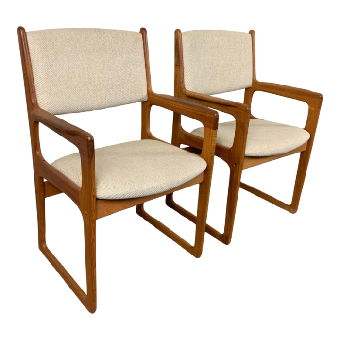 pair of danish modern style armchairs 9032