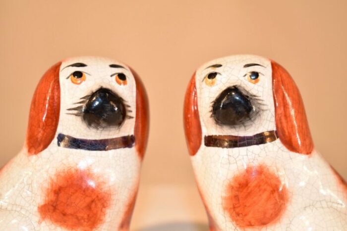 pair of small staffordshire dogs circa 1970 3297