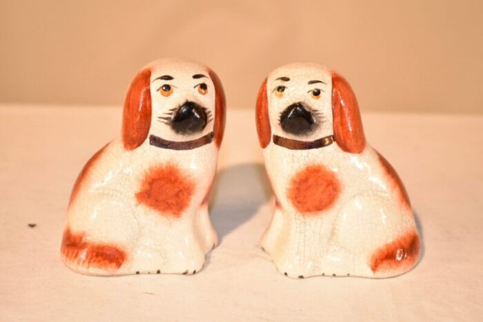 pair of small staffordshire dogs circa 1970 4015