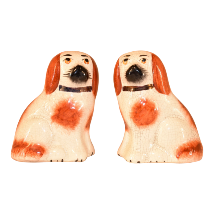 pair of small staffordshire dogs circa 1970 9682