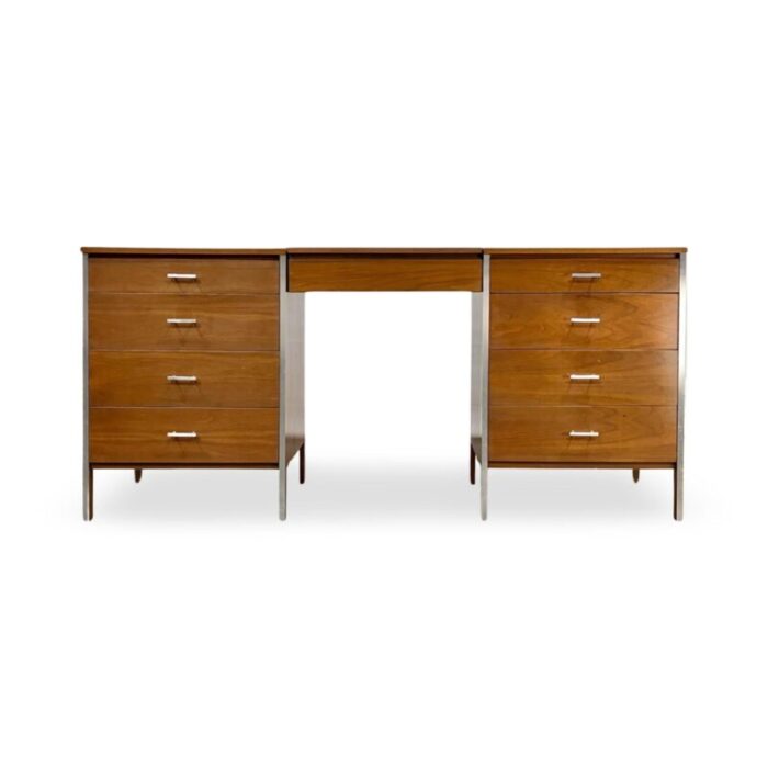 paul mccobb for calvin linear 3 piece mid century modern vanity dresser set c 1960s 1331