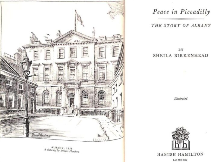 peace in picadilly the story of albany 1958 birkenhead sheila inscribed 4871