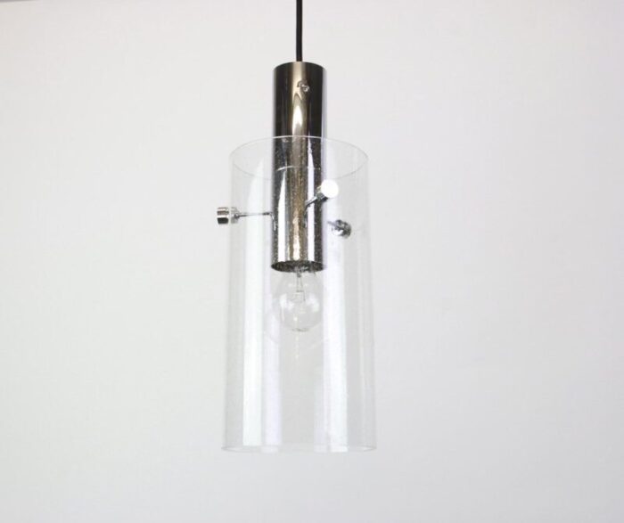 pendant with glass shade from limburg germany 1960s 3