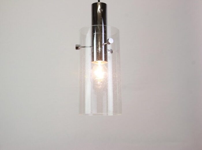 pendant with glass shade from limburg germany 1960s 5