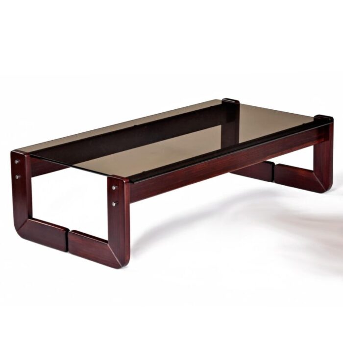 percival lafer rosewood glass table master