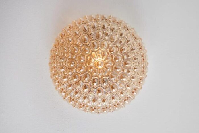 petite 1960s helena tynell bubble glass flush mount for limburg 9701