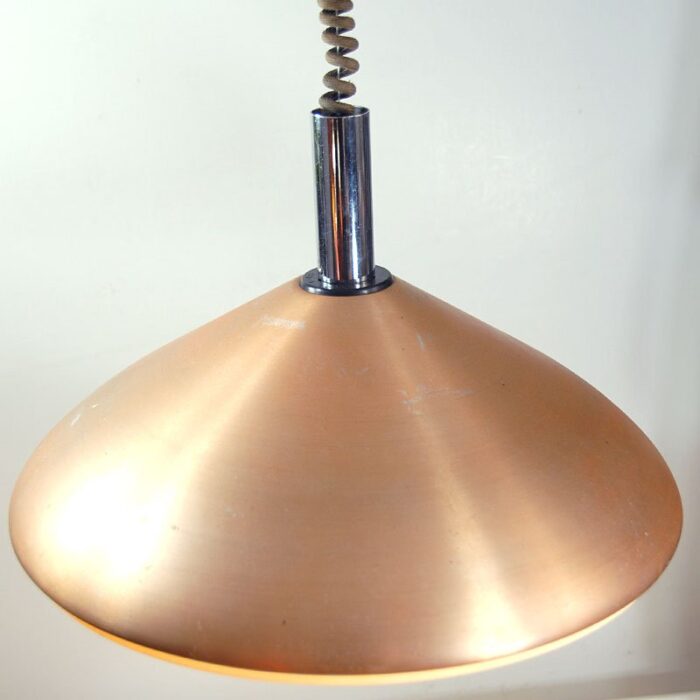 pink aluminum lamp from erco lights germany 1970s 10