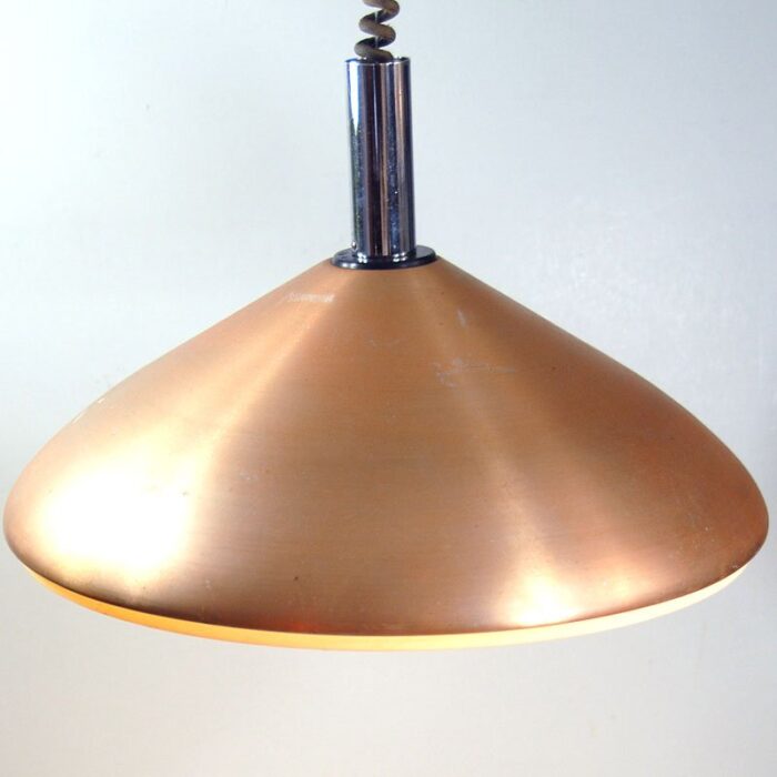 pink aluminum lamp from erco lights germany 1970s 7