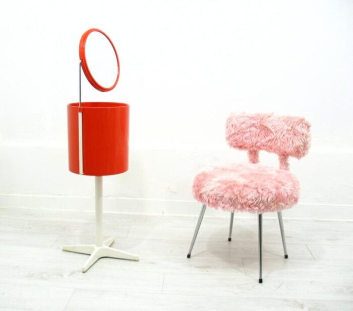 pink pelfran chair france 1970s 1059