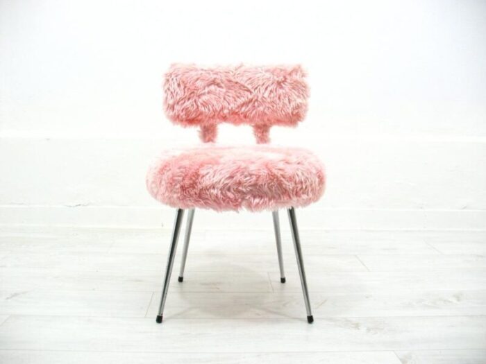 pink pelfran chair france 1970s 2349