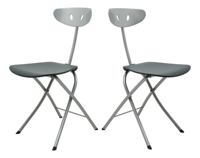 piu side chairs from bonaldo 1990s set of 2 0766