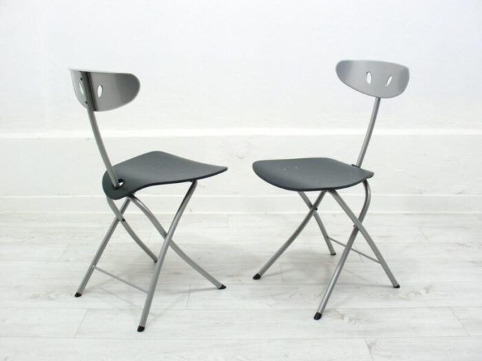 piu side chairs from bonaldo 1990s set of 2 4071