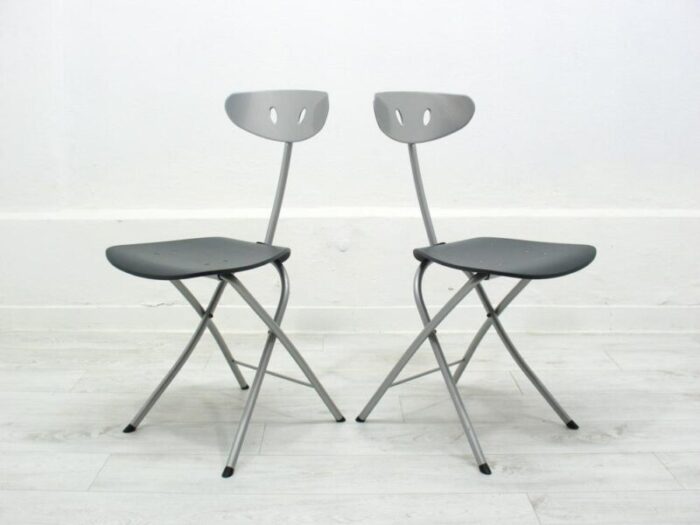 piu side chairs from bonaldo 1990s set of 2 5996