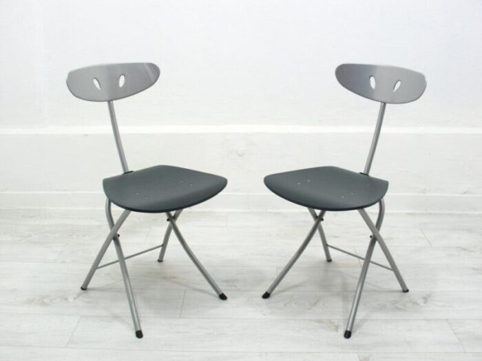 piu side chairs from bonaldo 1990s set of 2 7597