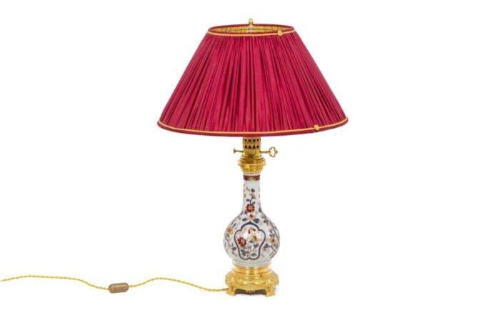 porcelain bronze table lamp 1880 1