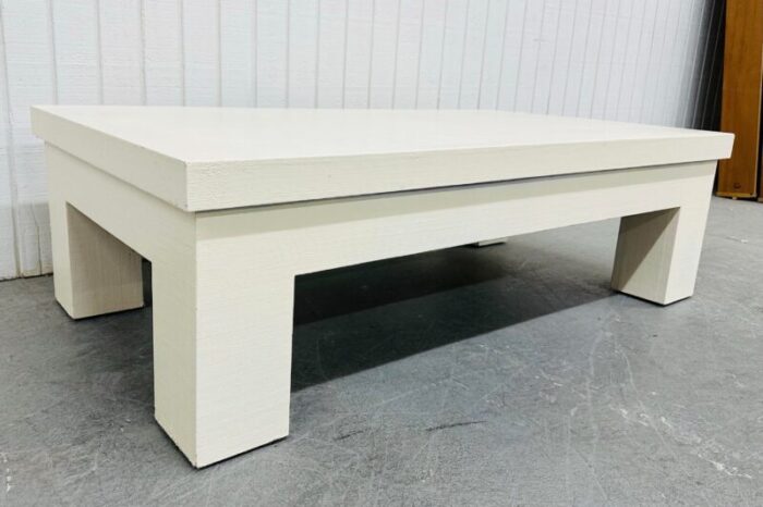 post modern karl springer style coffee table 7966