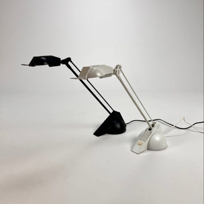 postmodern desk lamps 1980s set of 2 1