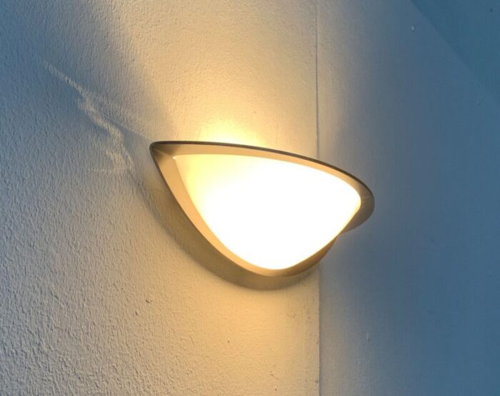 postmodern german space age wall lamps from glashuette limburg set of 2 12