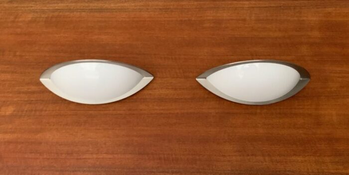 postmodern german space age wall lamps from glashuette limburg set of 2 17