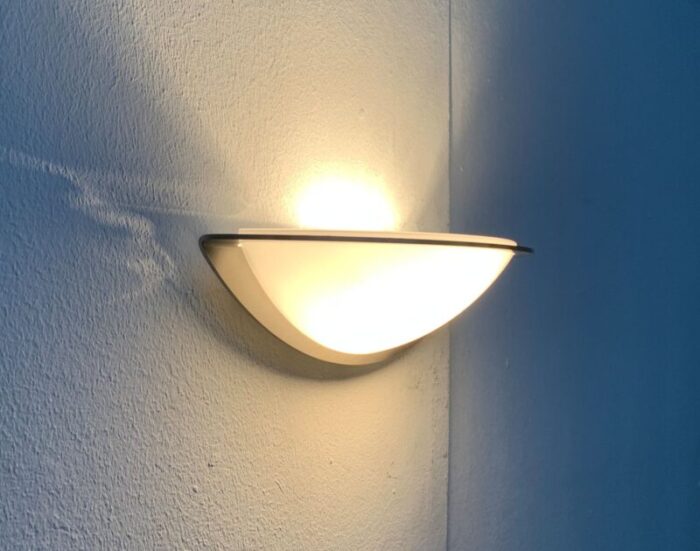 postmodern german space age wall lamps from glashuette limburg set of 2 5