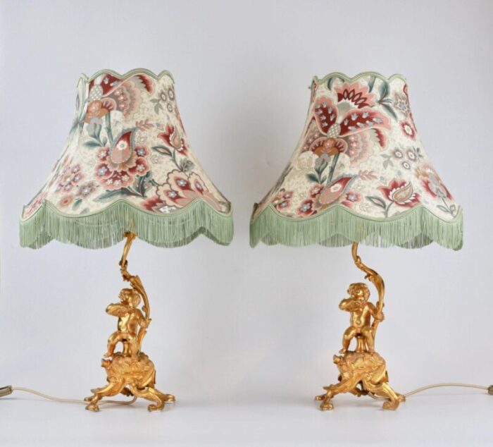 putti table lamps set of 2 1