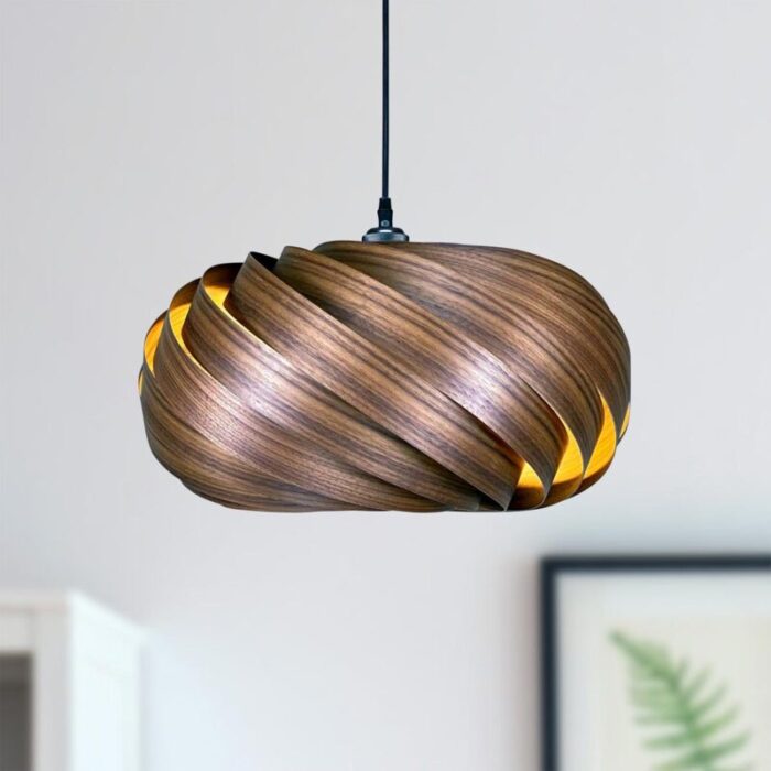 quiescenta hanging lamp in walnut by manuel doepper for gofurnit 1