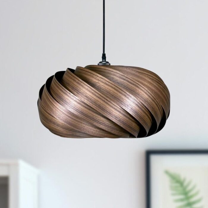 quiescenta hanging lamp in walnut by manuel doepper for gofurnit 2