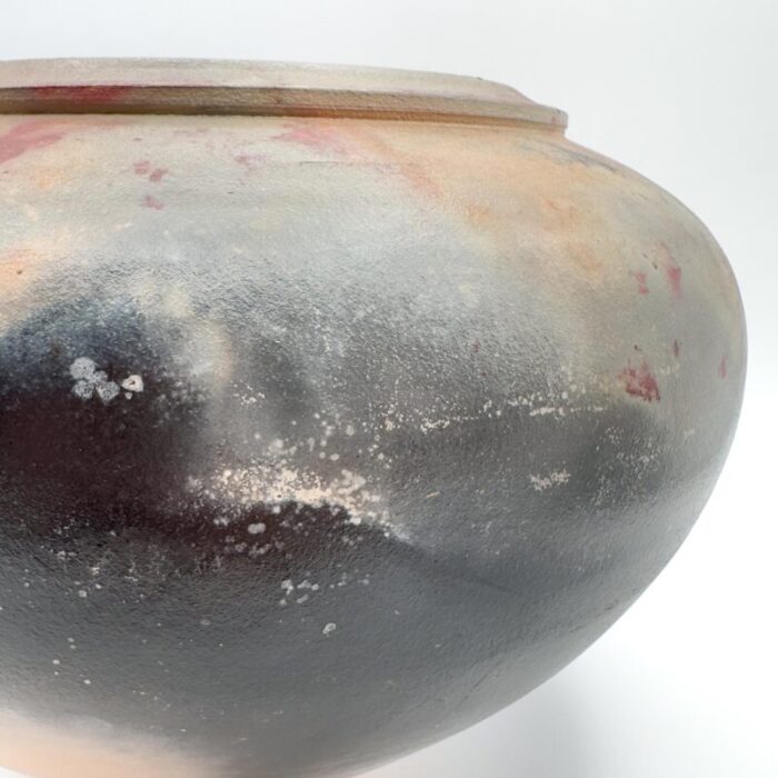 raku vase studio art pottery matte glaze signed mlt 1992 3673