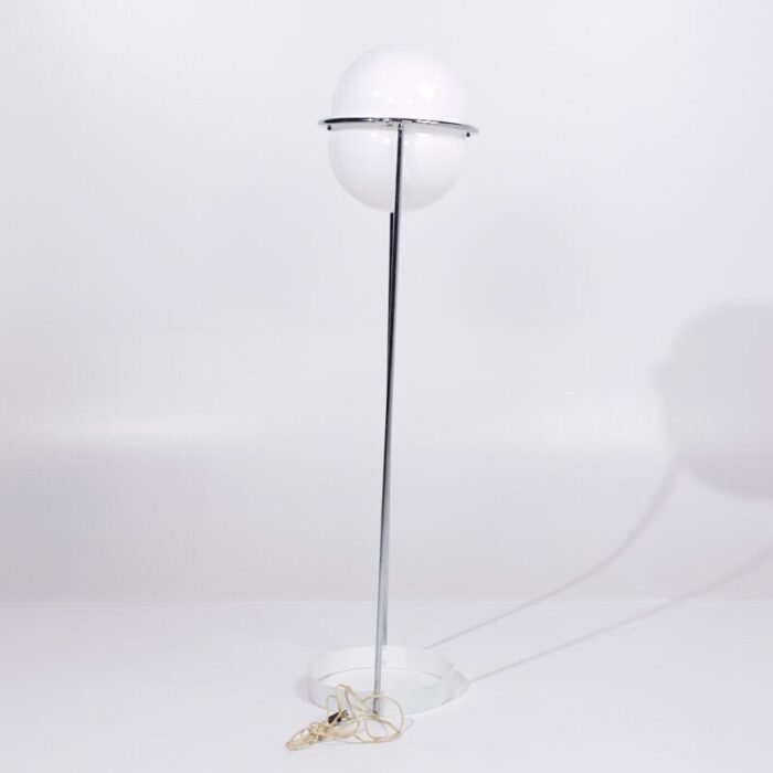 reggiani style mid century italian chrome floor lamp 9112