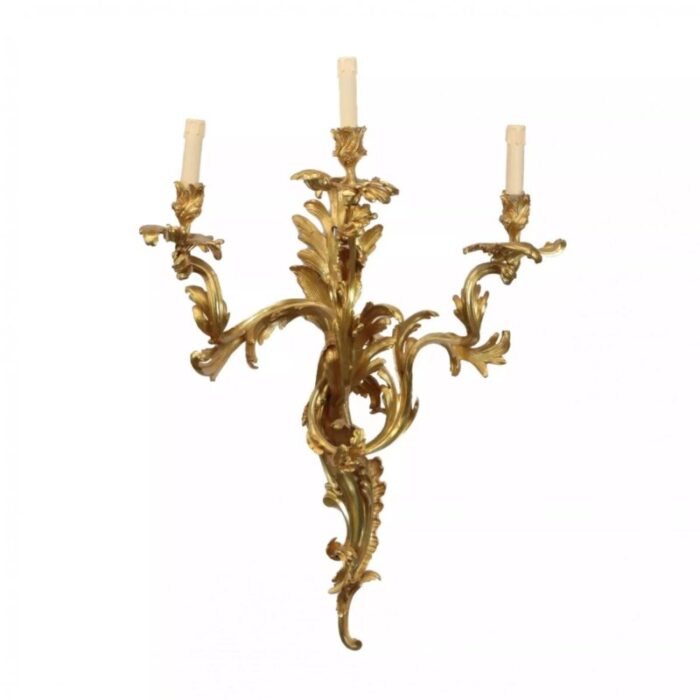 rococo style wall sconces set of 2 6