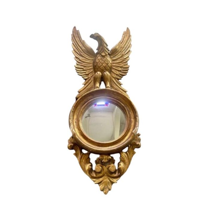 round mirror with an eagle 9893