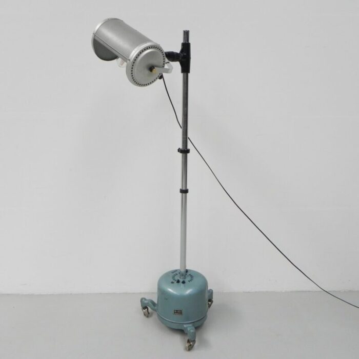 russian industrial heat lamp converted to a floor lamp 14