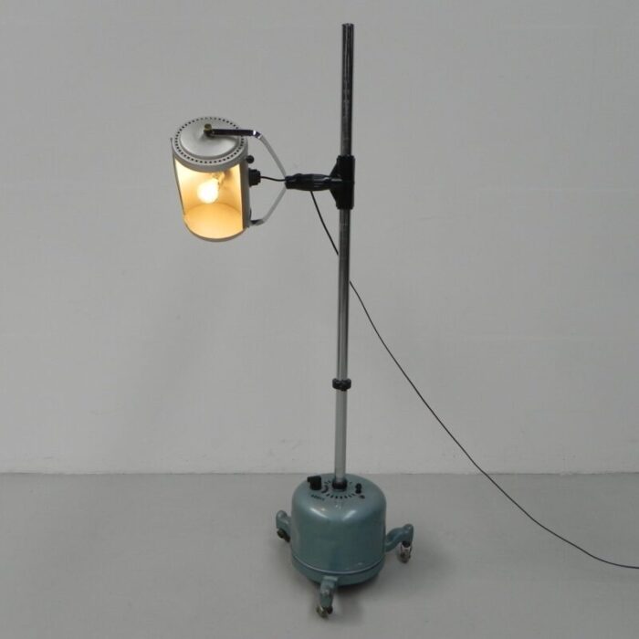 russian industrial heat lamp converted to a floor lamp 23