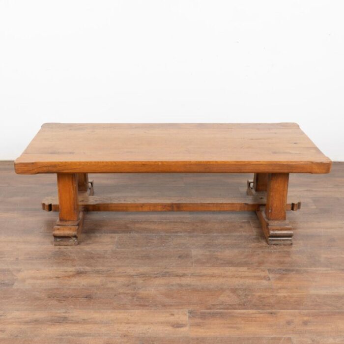 rustic french oak coffee table circa 1950 0024