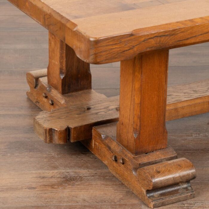 rustic french oak coffee table circa 1950 2693