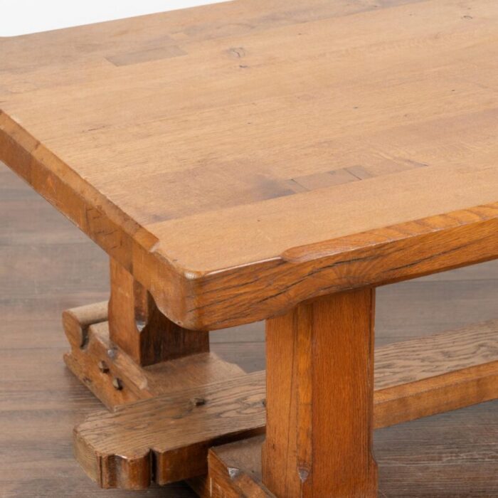 rustic french oak coffee table circa 1950 9215