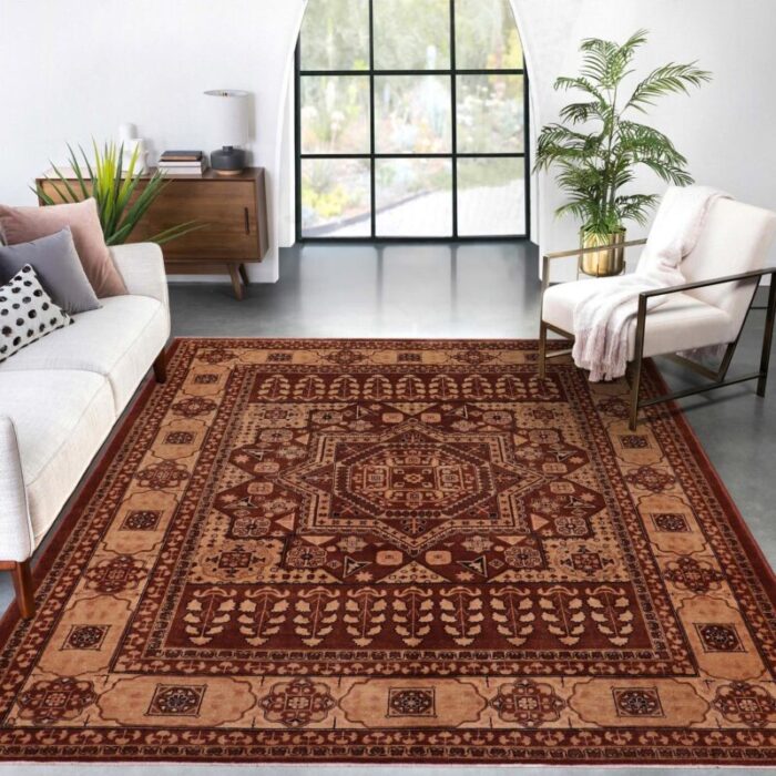 rustic heriz ziegler brown tan hand knotted rug 80 x 910 1318