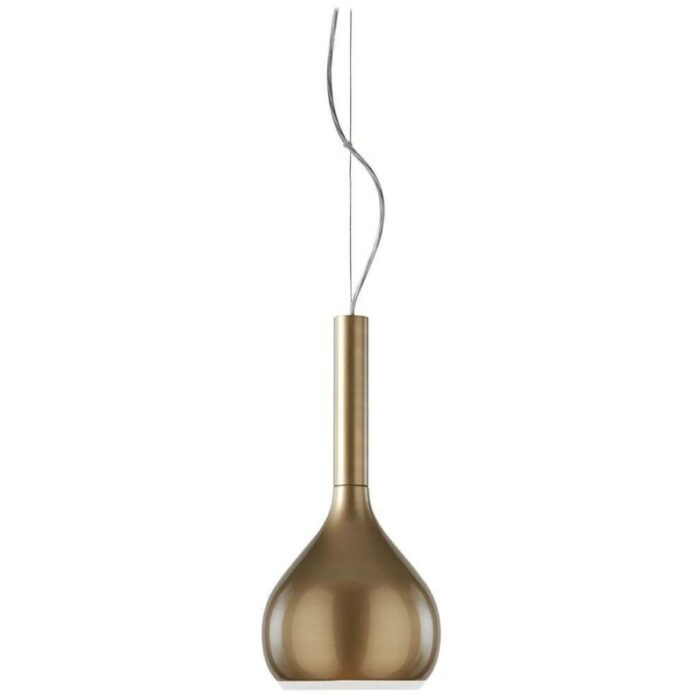 satin gold glazed lys suspension lamp by angeletti ruzza for oluce 1