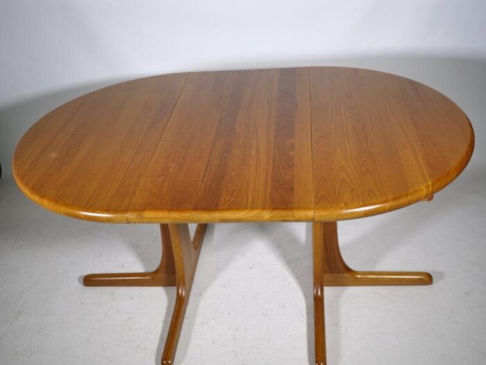 scandinavian extendable teak dining table 1960s 0758