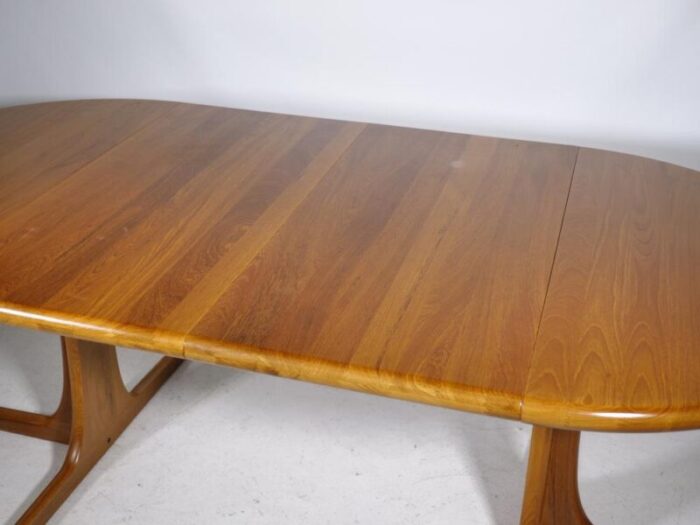 scandinavian extendable teak dining table 1960s 2176