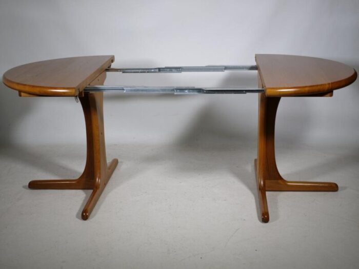 scandinavian extendable teak dining table 1960s 6158