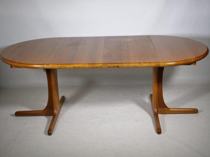 scandinavian extendable teak dining table 1960s 6186