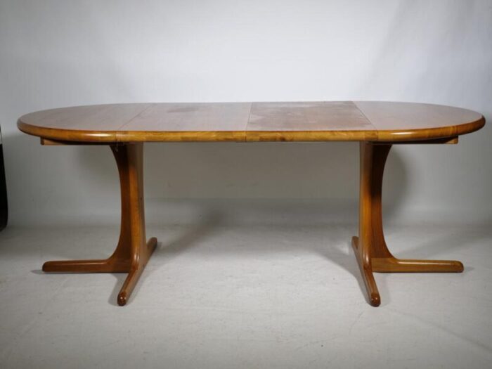 scandinavian extendable teak dining table 1960s 6966