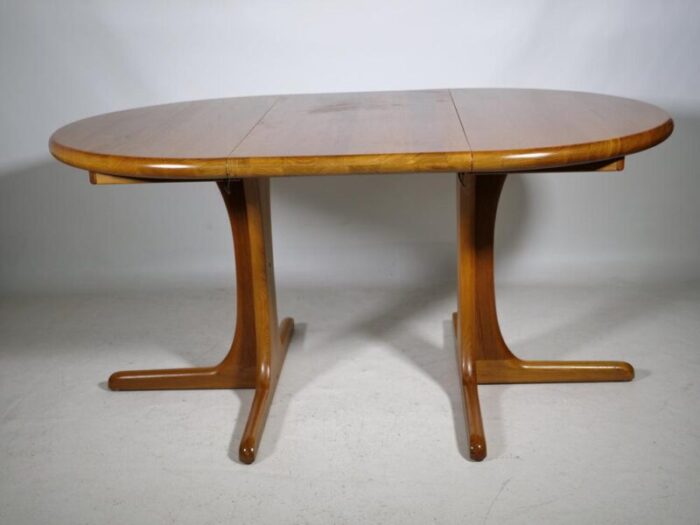 scandinavian extendable teak dining table 1960s 6968