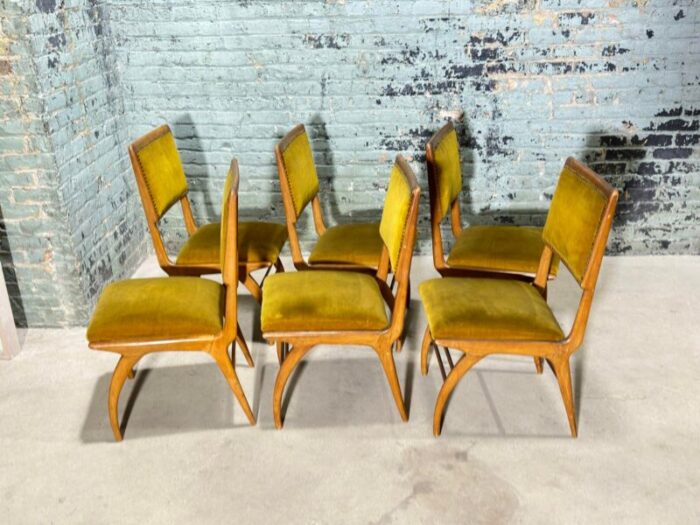 set of 6 jacaranda dining chairs moveis brazil 1960 0142